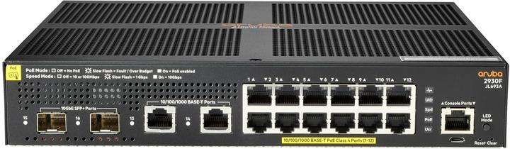 HPE E Aruba 2930F Switch 2 SFP+/10Gbit/s G Ports, PoE+, Layer 3, VSF Stacking, RIP Routing, Acce (16 Ports)
