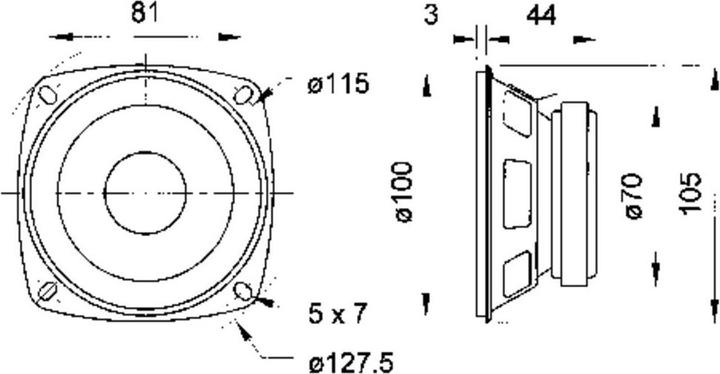Image du produit Visaton Haut-parleur large bande FR 10, 4 Ohm