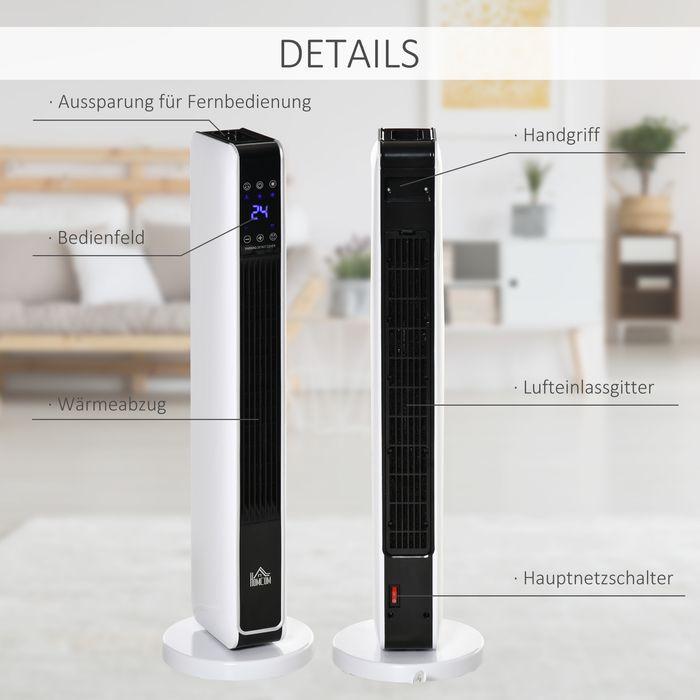 Immagine prodotto Swisshandel24 2200W Termoventilatore Riscaldatore elettrico con telecomando Timer di 8 ore Riscaldatore a (2200 W)