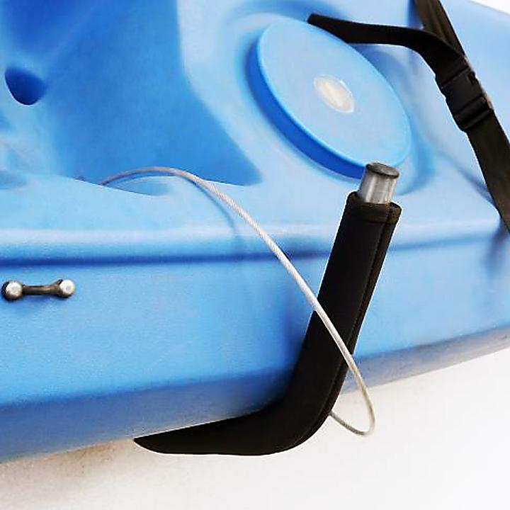 Image du produit Wiltec Support mural universel 80kg Acier fin Câble Kayak Canoë SUP Planche de surf Fixation