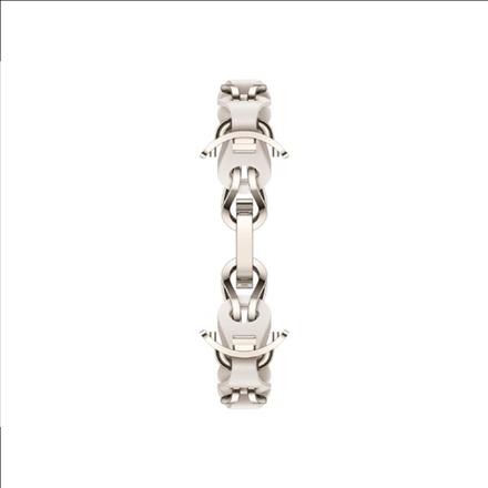 Actual product image Xiaomi Smart Band 8 Chain Strap White (Calfskin, Stainless steel)