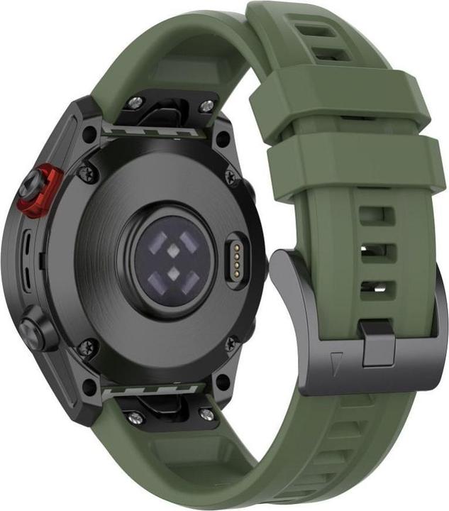 Image du produit OEM Strap Silicone strap for GARMIN FENIX 3 / 3HR / 5X / 6X / 6X Pro / 7X / 7X Pro dark green (4) (Silicone)