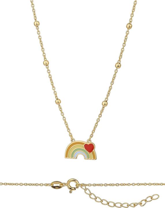 Image du produit Leyda Bijoux pour enfants arc-en-ciel (Émail, Argent 925 1 micron Doré jaune 18k)