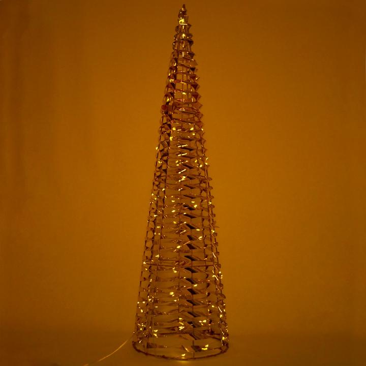 Image du produit H & S Collection Pyramide lumineuse de Noël avec micro LED et minuterie, H 80 cm
