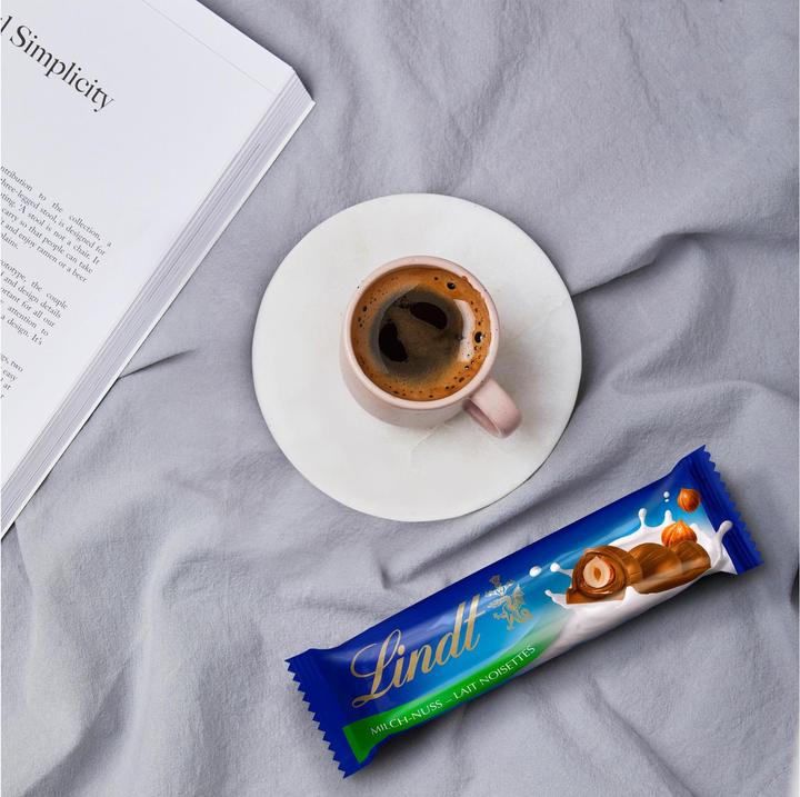 Image du produit Lindt Schokoladenriegel Milch Nuss Multipack (30 %, 630 g) (630 g)