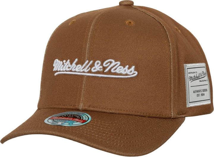 Mitchell & Ness Snapback Stretch Cap - Brand Logo tan (One Size)