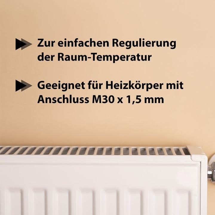 Produktbild Hermex Heizkörperthermostat Heizungsregler Raumthermostat Temperaturregler