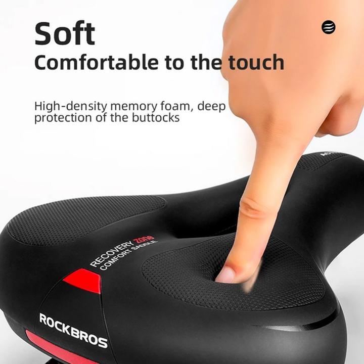 Immagine prodotto Rockbros Sella per bicicletta AQ-6090R - nera e rossa