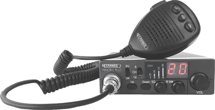 Immagine prodotto Moonraker Radio CB MINOR II PLUS, RF GAIN, ASQ regolabile e alimentatore 12V-24V