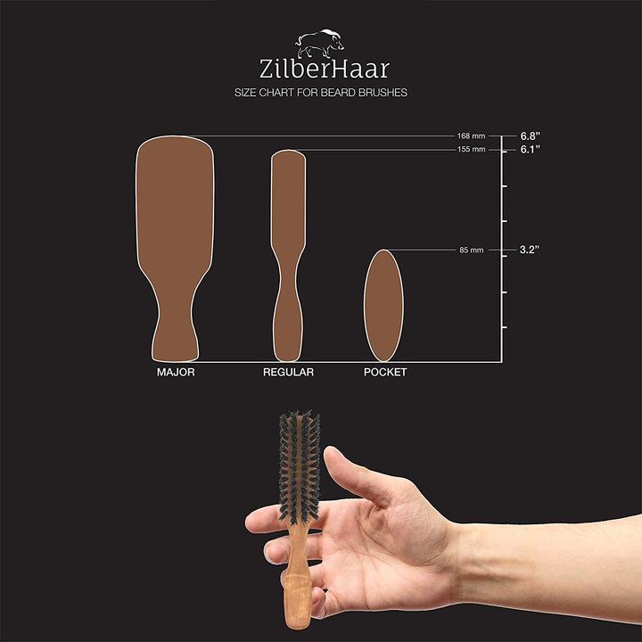 Produktbild ZilberHaar 3-teiliges Bartbürsten-Pflegeset