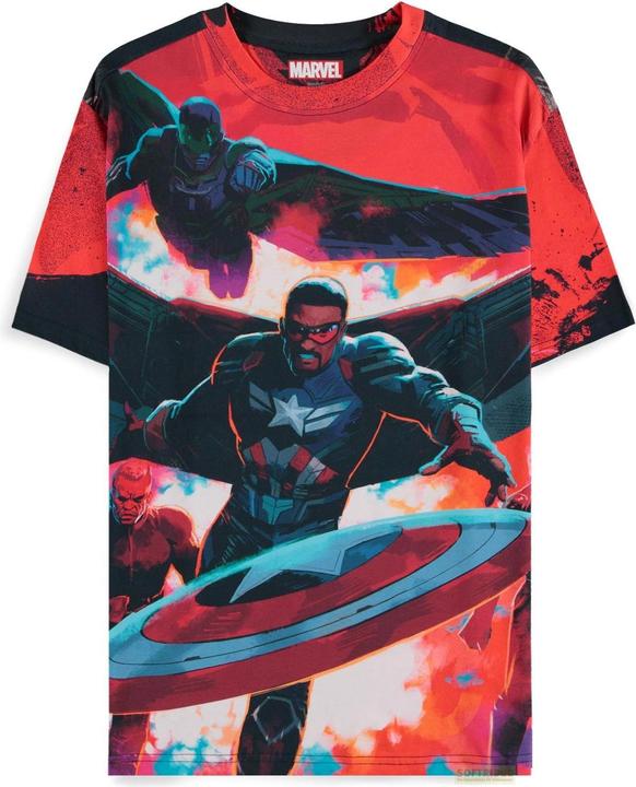 Difuzed Captain America - Character AOP Men's Short Sleeved T-shirt - 2XL (XXL)