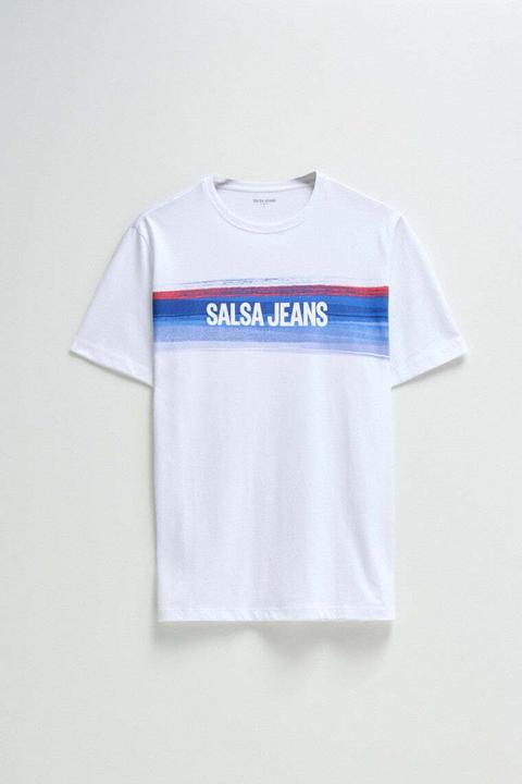 Produktbild Salsa Jeans T-Shirt T-Shirt Chest Print Branding (XXL)