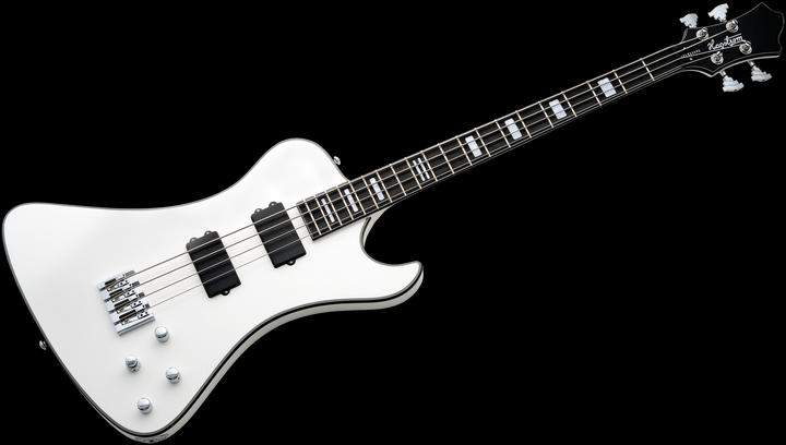 Actual product image Hagstrom E-Bass, Nekromant 4, White Gloss (Electric guitar, Mahogany)