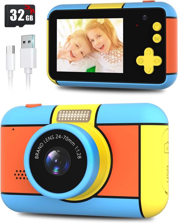 BaFuland Digitalkamera für Kinder mit Selfiefunktion