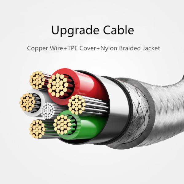 Actual product image Rock Space MFI Lightning cable (1 m, USB 2.0)