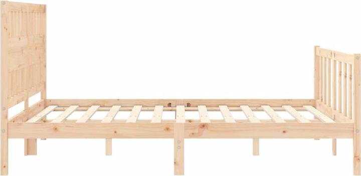 Produktbild VidaXL Massivholzbett mit Kopfteil 160x200 cm (160 x 200 cm)