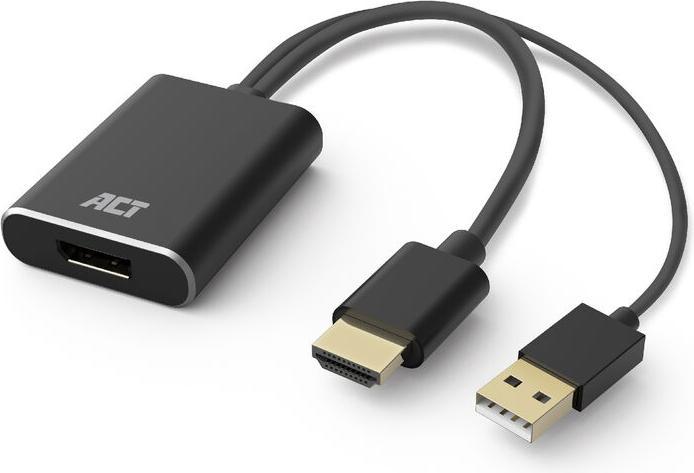 Image du produit HDMI to DisplayPort adapter, 4K@60Hz (HDMI, 24 cm)
