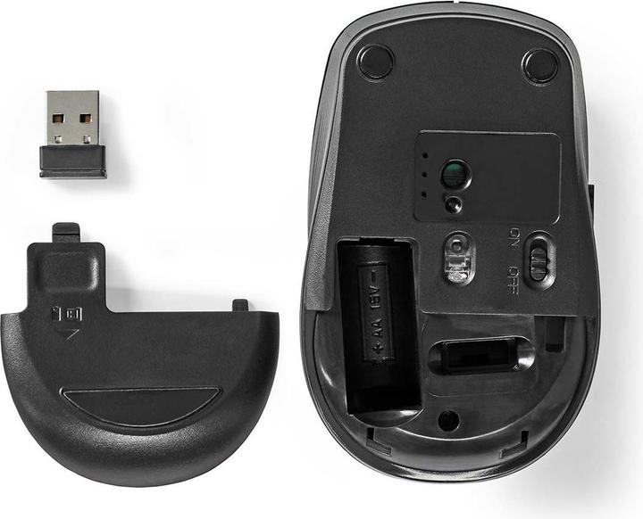 Immagine prodotto Nedis Mouse | Senza fili | 800 / 1200 / 1600 dpi | DPI regolabile | Numero di pulsanti: 6 | Destrorso (Senza fili)