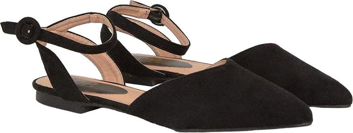 Dorothy Perkins Mohn offener Rücken breite Ballerina Flats (36)
