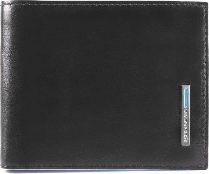 Piquadro Blue Square - Herrenbrieftasche mit Klapp-Ausweisfenster und Münzfach