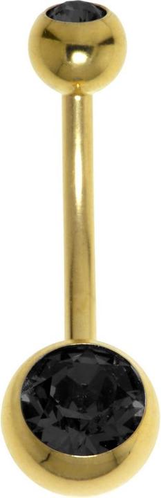 Image du produit Bijouteria Piercing nombril (Acier inoxydable, Revêtement PVD, Cristal Swarovski)