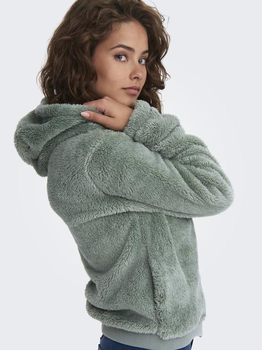 Immagine prodotto Only Giacca con cappuccio Giacca di pelliccia Teddy (L)