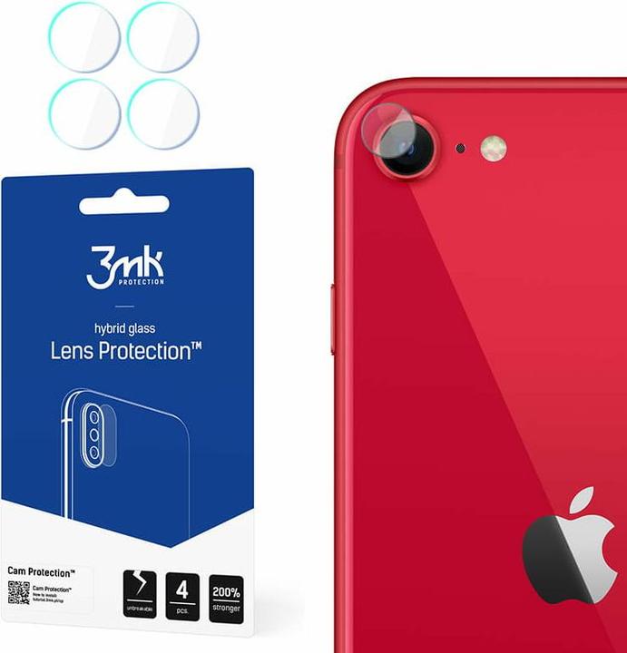 Produktbild 3MK hybrid glass Lens Protection for iPhone SE 2020 (1 Stück, Apple iPhone SE (2nd Gen), Apple iPhone SE (3rd Gen))