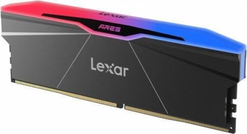 Actual product image Lexar Kit Barrettes mémoire 32Go (2x16Go) DIMM DDR5 Ares RGB 6000MHz (Noir) (2 x 16GB, 6000 MHz, DDR5 RAM, U-DIMM)