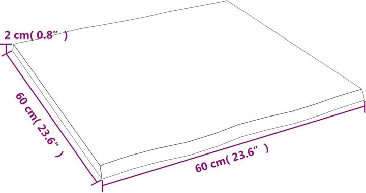 Actual product image VidaXL Chaim (60 x 60 x 2 cm)