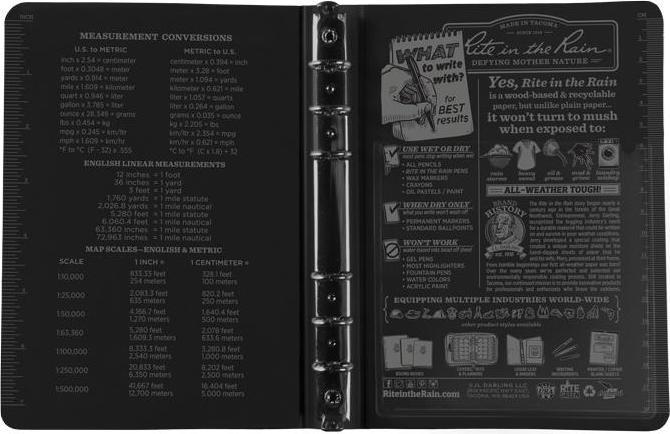 Actual product image Rite in the Rain Ring Binder