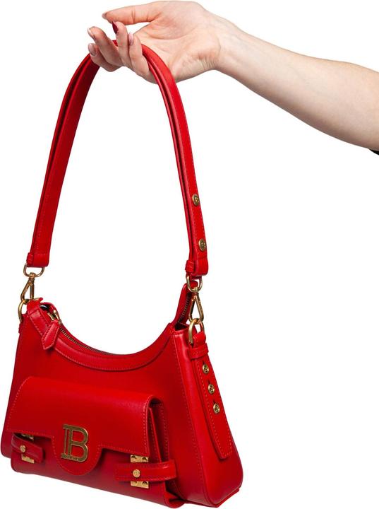 Immagine prodotto Balmain b-buzz hobo leather shoulder bag red color