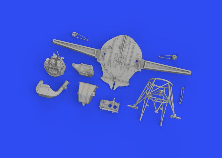 Eduard F4F-4 wheel bay PRINT 1/48