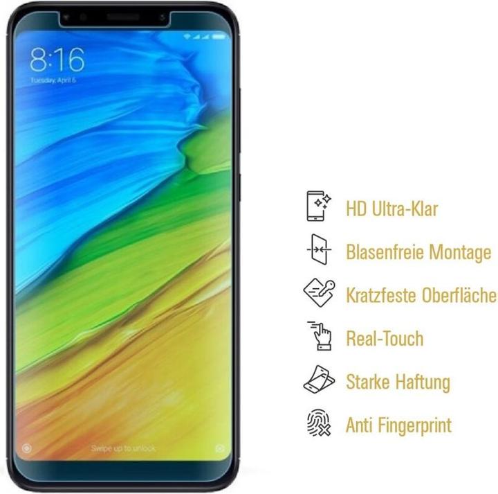 Actual product image Protectorking 3x Panzerfolie Anti-Shock HD Klar (3 Piece, Xiaomi Redmi 5A)