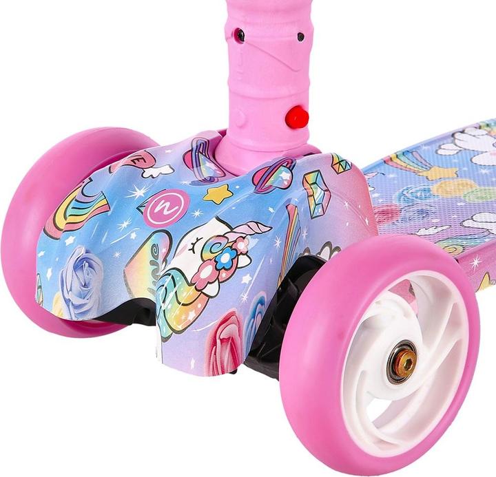 Actual product image Nils Fun Hlb15 Pink LED Kids Scooter
