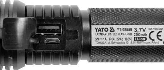 Actual product image Yato LATARKA AKUMULATOROWA 10W 900LM IP64 (4.20 cm, 900 lm)