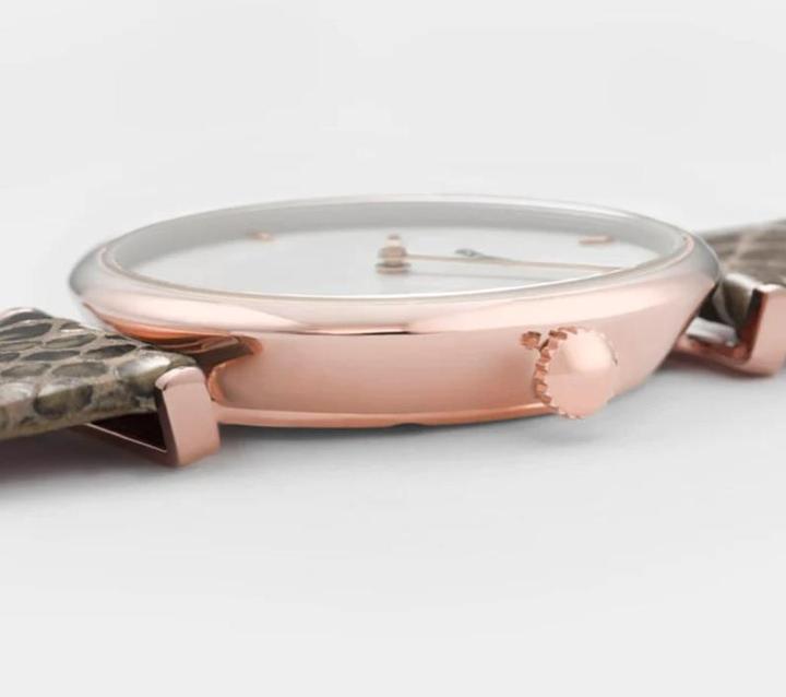 Image du produit Cluse Triomphe Rosé Python (Montre analogique, 33 mm)