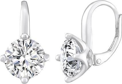 Produktbild Silvego Silver earrings LILA with clear zircon LPS0620 - Dimension: L: (2 x 1.1 cm)