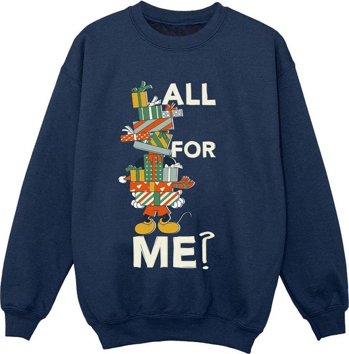 Actual product image Disney Boys Mickey Mouse Presents All For Me Sweatshirt (116)