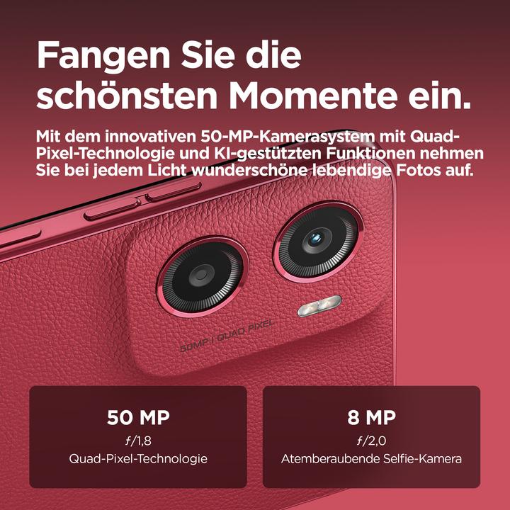 Produktbild Motorola Moto G05 (12 GB, Plum Red, 6.67", Dual SIM, 50 Mpx, 4G)