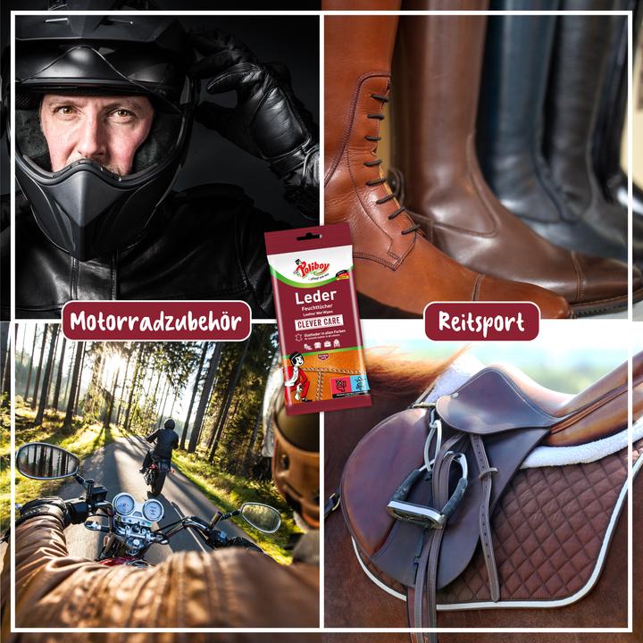 Produktbild Poliboy Leder Pflege Feuchttücher