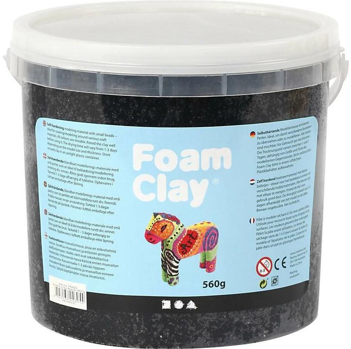 Actual product image Creativ Company Modeling clay Foam Clay Black 560 g