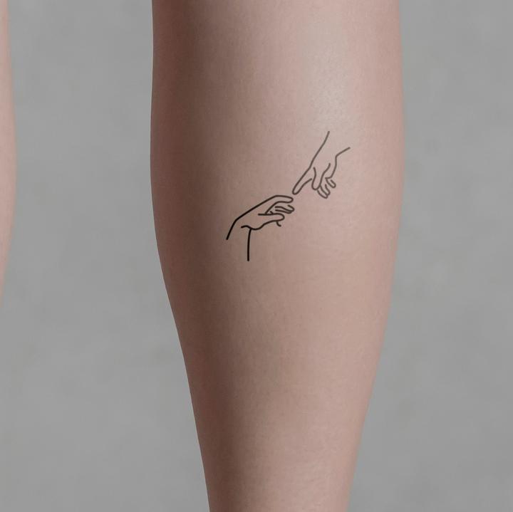 Actual product image minink Temporary tattoo - The creation of Adam