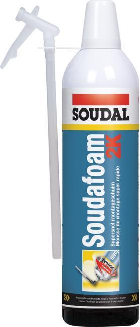 Produktbild Soudal 2K-TÃ¼rzargenschaum SOUDAFOAM 400 ml B2 grÃ¼n m.Einw.-Handsch.Dose (400 ml)