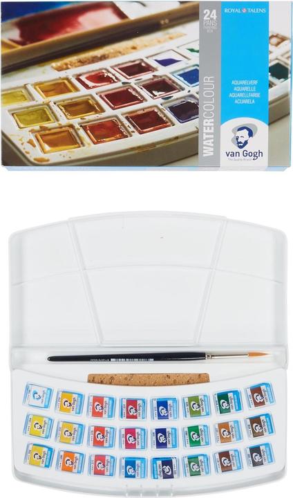 Actual product image Van Gogh Watercolour Paintbox (Multicoloured, 24 ml)
