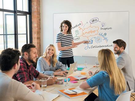 Actual product image Nobo Whiteboard Impression Pro Enamel (90 x 60 cm)
