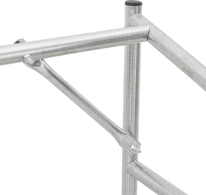 Produktbild VidaXL Brennholzregal mit Regenschutz 151x60,5x110,5 cm Stahl Verzinkt