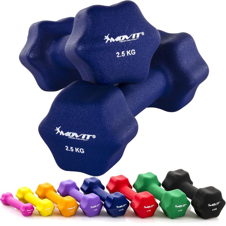 Image du produit Movit Profi Neopren Hanteln 2er Set (2 x 2,5 kg)
