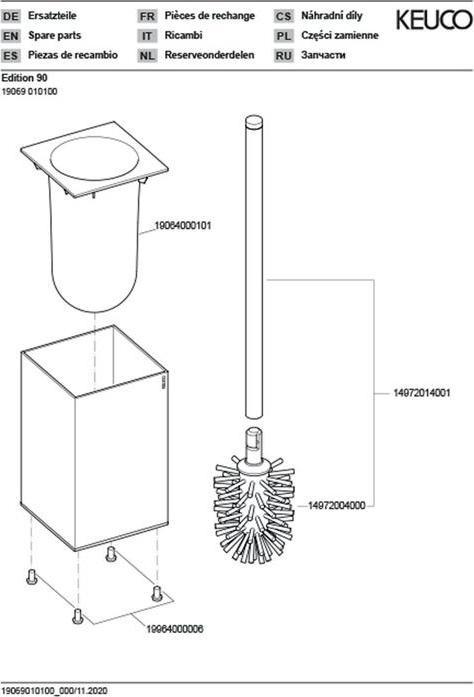 Produktbild Keuco Edition 90 Toilettenbürstengarnitur