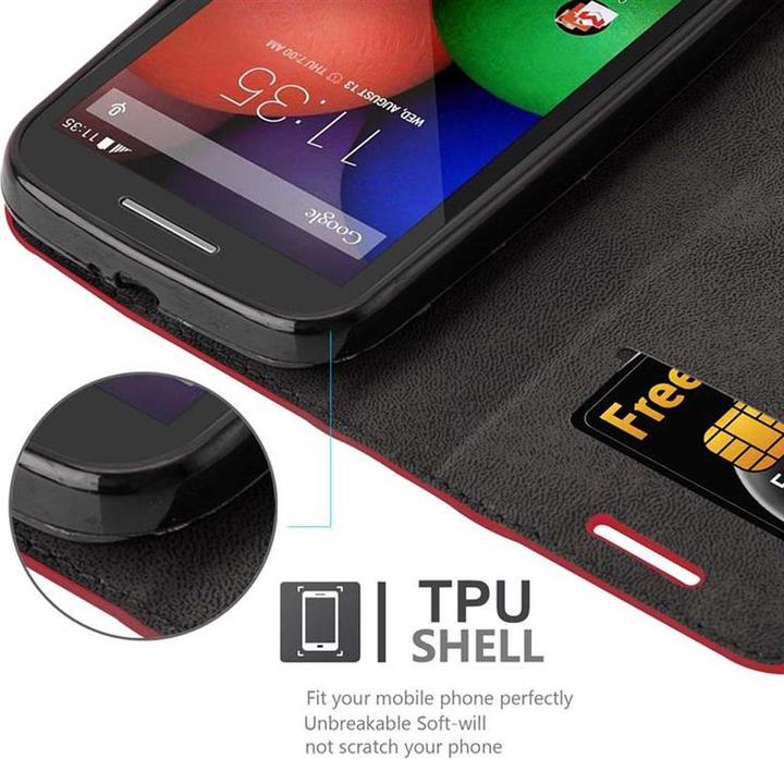 Productafbeelding Cadorabo Boek Onzichtbare Magneethoes (Motorola Moto E)