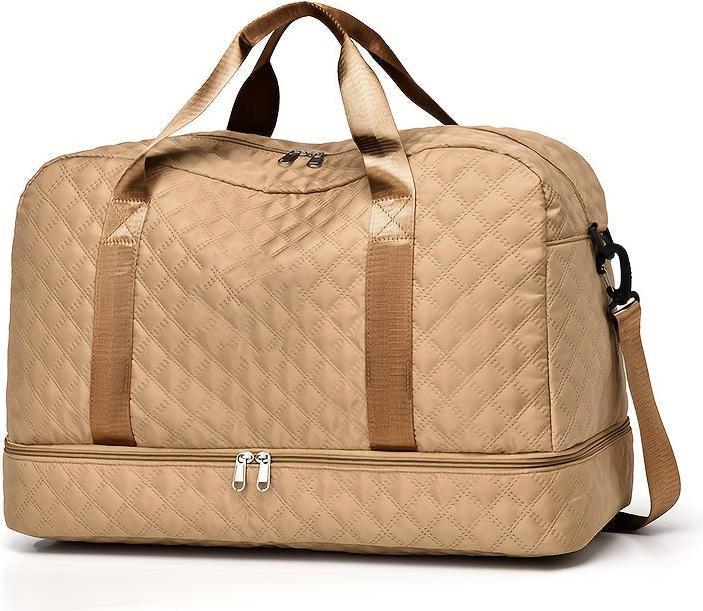 Immagine prodotto Only-Bags.Store Borsa bagaglio leggera con motivo Argyle, borsone da viaggio di grande capacità, portatile per il